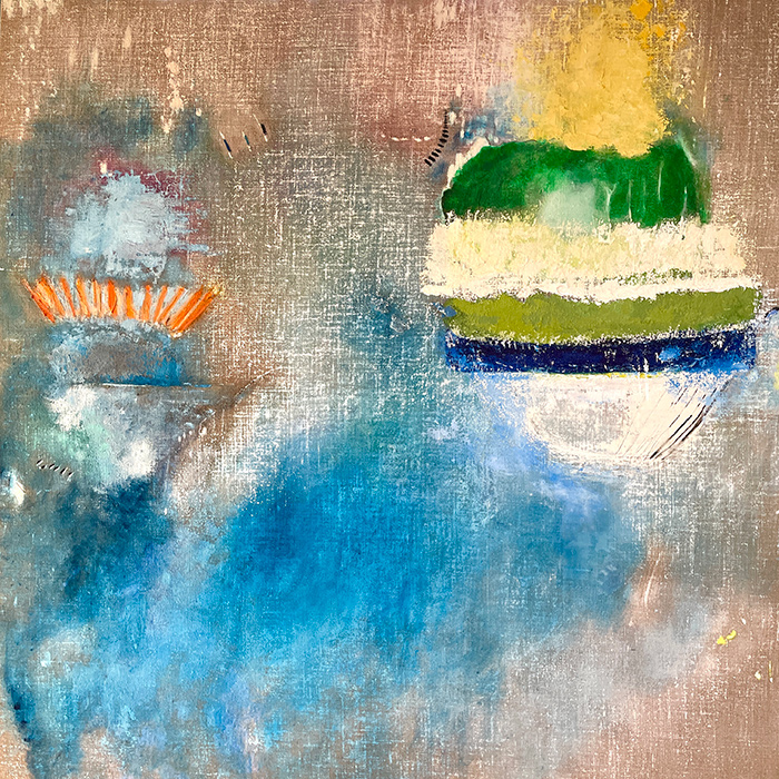 Les Deux, oil on linen