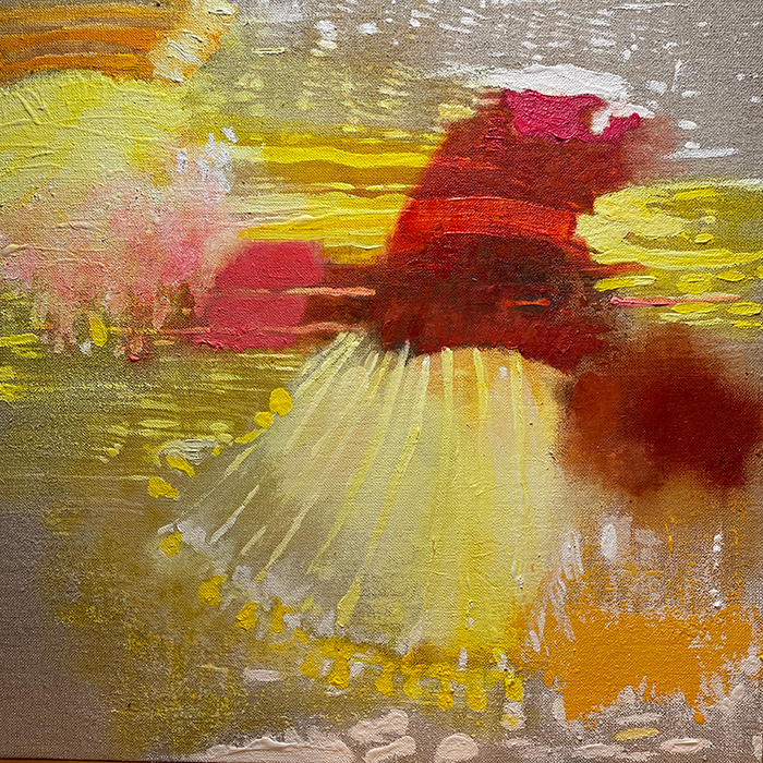 La Sameuse, oil on Belgian linen